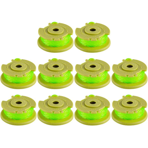 10PCS Lawn Trimmer Wire Spools for Ryobi Lawn Mower AC80RL3 Nylon Rope Reels - 1