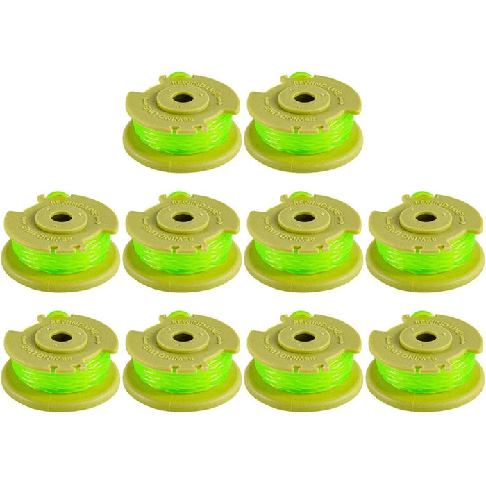 10PCS Lawn Trimmer Wire Spools for Ryobi Lawn Mower AC80RL3 Nylon Rope Reels - 1