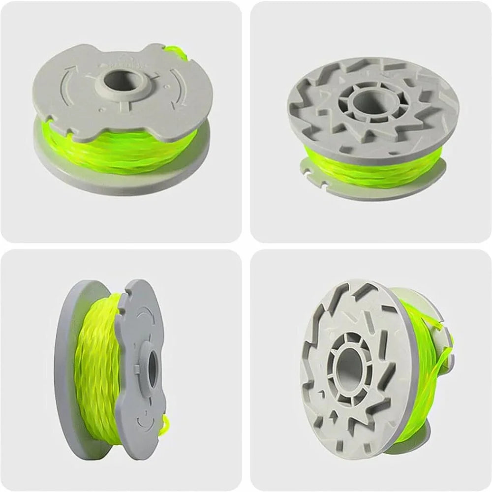 8Pcs WA0014 Line Spool + 1Pc WA0037 Spool Cap Set for Worx WG190 / WG191 / WG168 / WG184 Lawn Mower Parts - 3