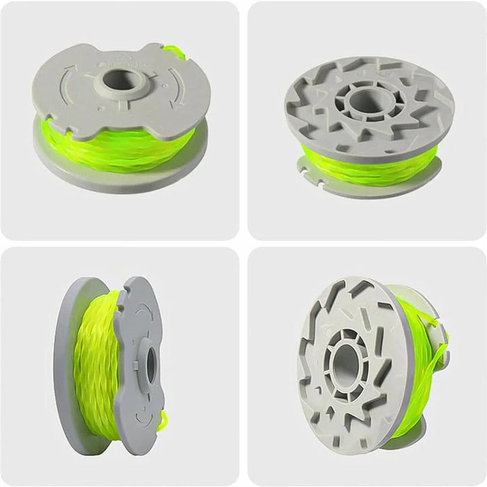 6Pcs WA0014 Line Spools + 1Pc WA0037 Spool Cap Replacement Set for Worx WG168 / WG184 / WG190 / WG191 - 3
