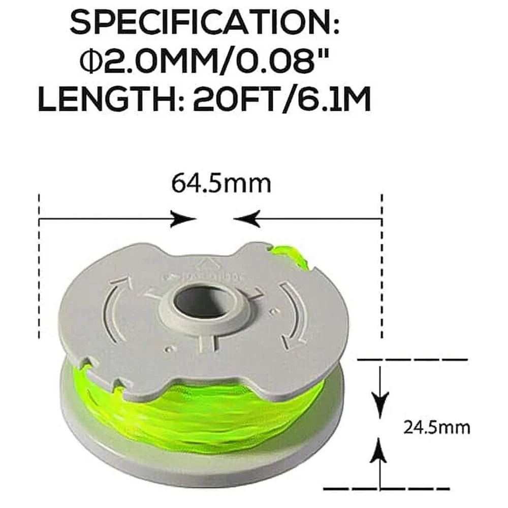 3PCS Lawn Mower Spool for Worx Lawn Trimmer Nylon Wire Reel WA0014 - 5