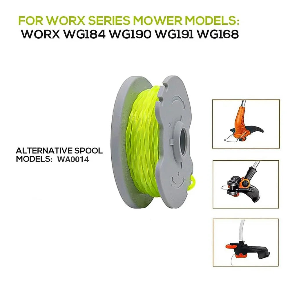 8PCS Replacement Wire Reels for Worx Lawn Mower Spools WA0014 - 2