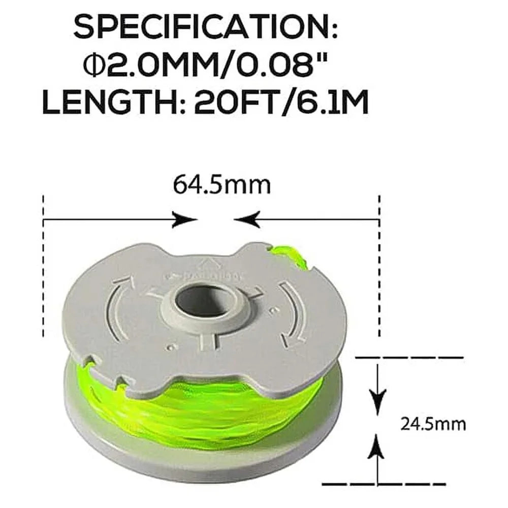 8PCS Replacement Wire Reels for Worx Lawn Mower Spools WA0014 - 5