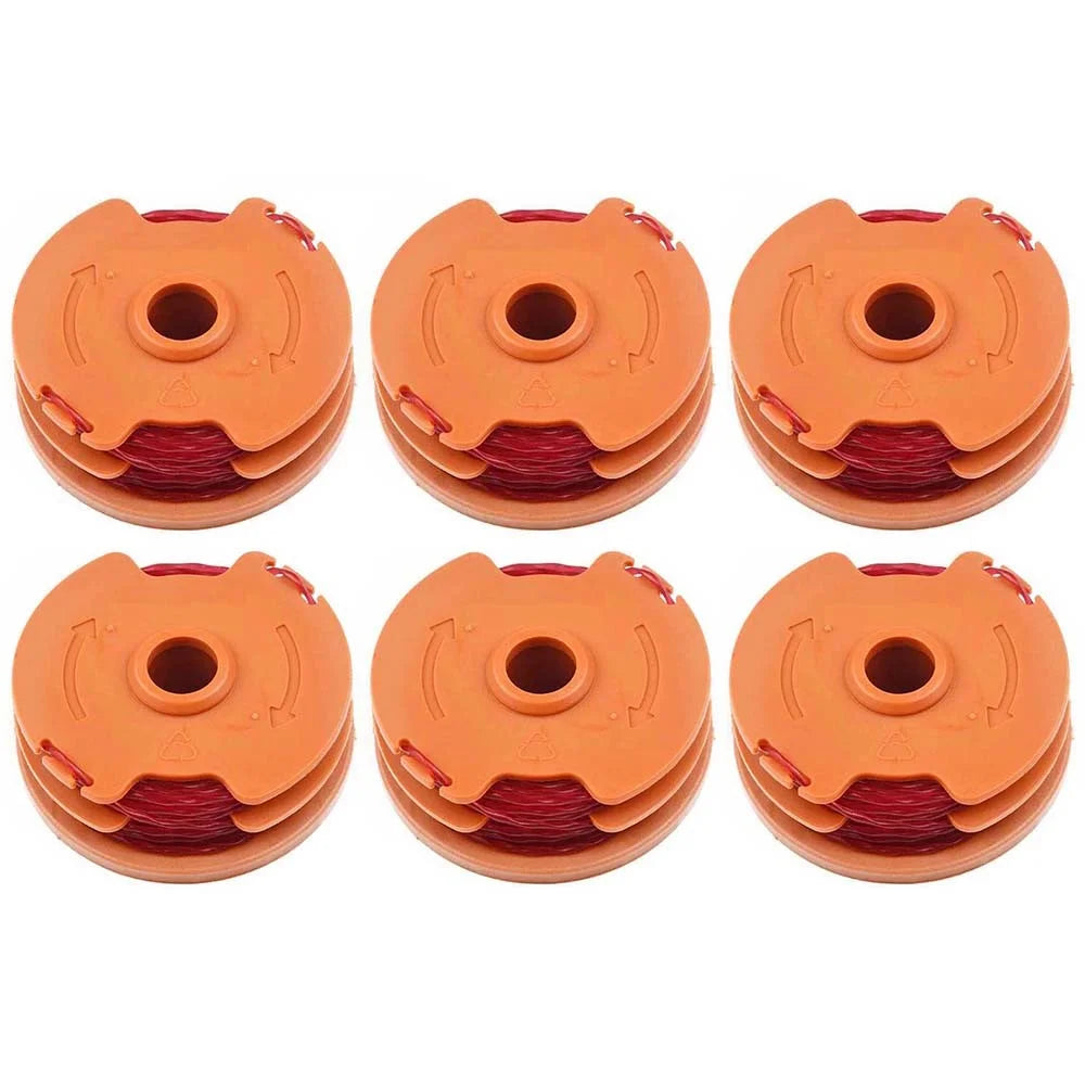 6PCS Lawn Trimmer Nylon Wire Reels for Worx Lawn Mower Spools WA0007 - 1