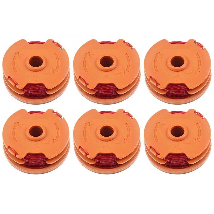 6PCS Lawn Trimmer Nylon Wire Reels for Worx Lawn Mower Spools WA0007 - 1