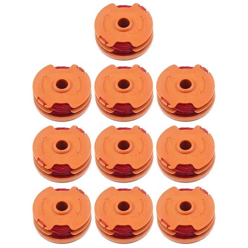 10PCS   Lawn Trimmer Wire Reels for Worx Lawn Mower Spools WA0007 - 1