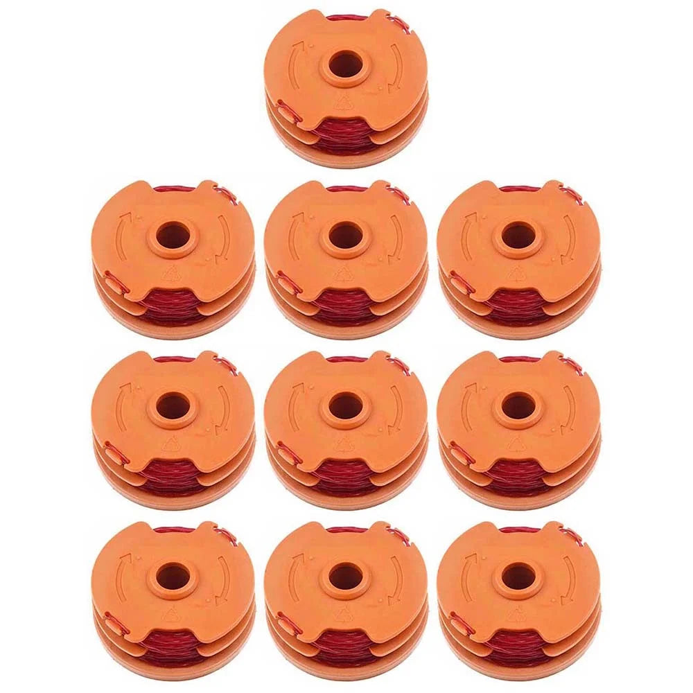 10PCS   Lawn Trimmer Wire Reels for Worx Lawn Mower Spools WA0007 - 1