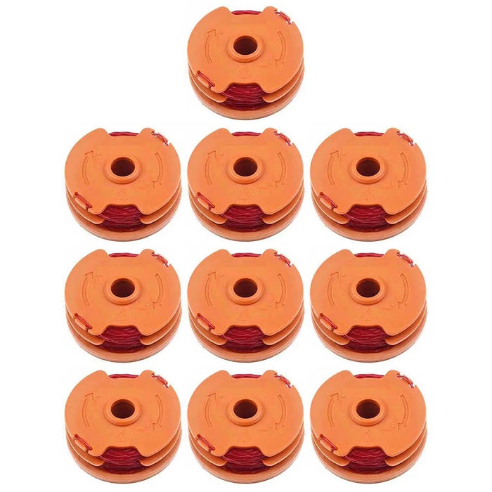 10PCS   Lawn Trimmer Wire Reels for Worx Lawn Mower Spools WA0007 - 1
