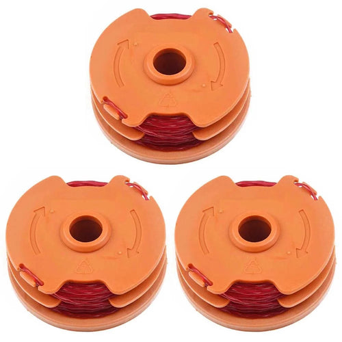 3Pcs Lawn Trimmer Wire Reels for Worx Lawn Mower WA0007 Line Spools - 1