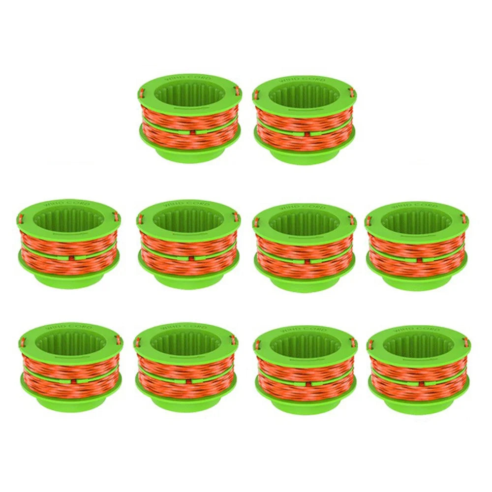 10Pcs 15ft  /  4.6m Line Spools for EGO POWER+ 15-inch Lawn Mower ST1500  /  ST1500-S  /  ST1502, AS1300 - 1