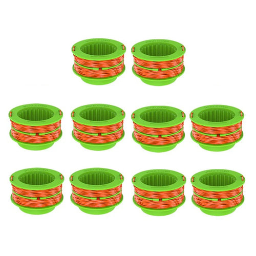 10Pcs 15ft  /  4.6m Line Spools for EGO POWER+ 15-inch Lawn Mower ST1500  /  ST1500-S  /  ST1502, AS1300 - 1