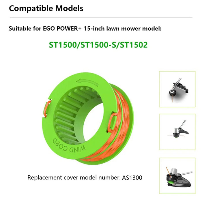 4Pcs AS1300 Line Spools for EGO POWER+ 15-inch Lawn Mower ST1500 / ST1500-S / ST1502 - 2