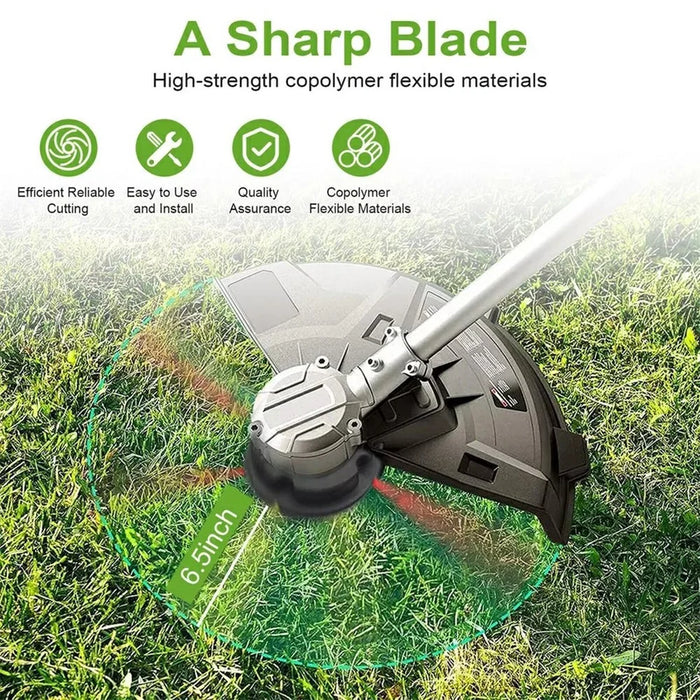 60Pcs For Aero-Flex Lawn Mower Flexible Line Blades Universal Grass Trimmer Part, TLA-01 / TLA-02 - 7