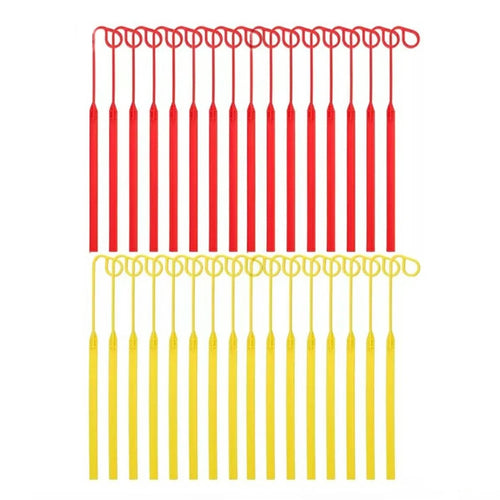 32Pcs for Aero-Flex Lawn Mower Yellow+Red Flexible Line Blades Grass Trimmer Parts, TLA-01 / TLA-02 - 1