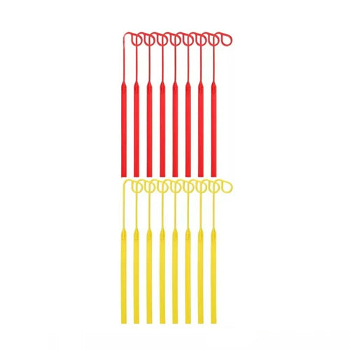 16Pcs for Aero-Flex Lawn Mower Yellow+Red Flexible Line Blades Replacement Parts, TLA-01 / TLA-02 - 1