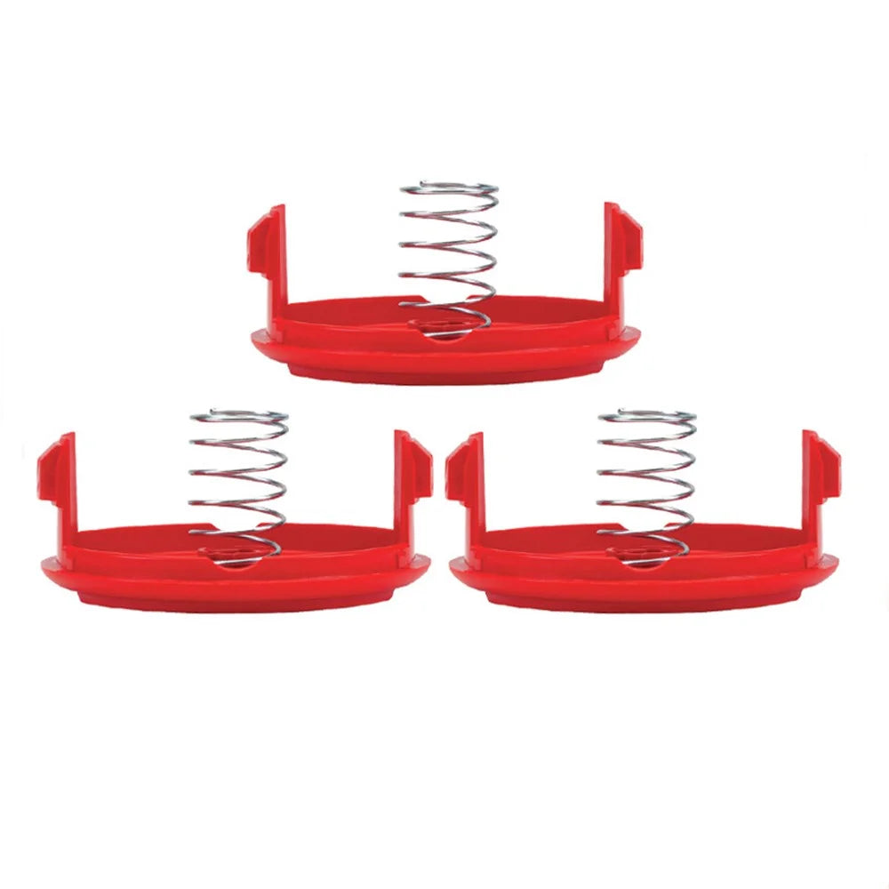For Craftsman CMCST900 / CMCST910 Lawn Mower 3 Spool Cap + 3 Spring, CMZST120SC - 1