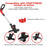 For Craftsman 4 ABS Spool Caps + 4 Metal Springs Lawn Mower Replacement Parts, CMZST120SC - 4