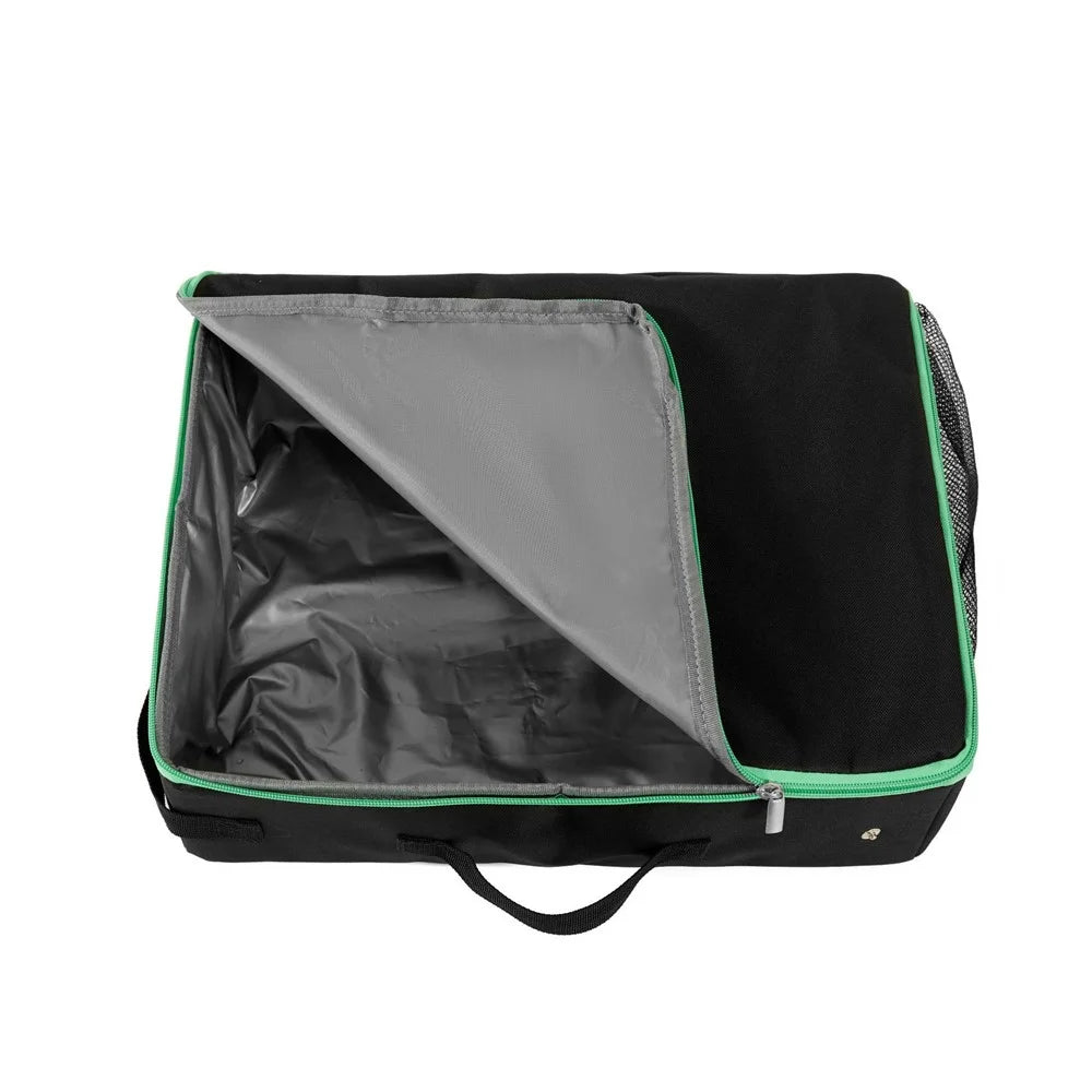 QS-115 Folding Cat Litter Box Portable Oxford Cloth Travel Feces Box Waterproof Mobile Cat Toilet - Black - 4