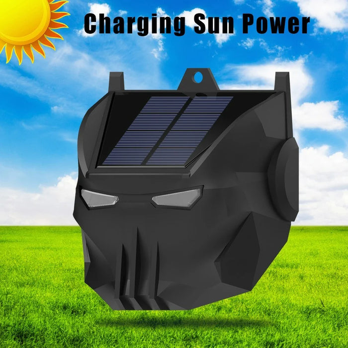 N911X 2Pcs Solar Powered Animal Repellent Lamp Outdoor Security Red LED Flashing Predator Deterrent Light - 3