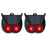 N911V 2Pcs Solar Powered Bird Animal Repellent Lamp Red LED Flashing Predator Deterrent Lights - 1