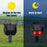 N911V 2Pcs Solar Powered Bird Animal Repellent Lamp Red LED Flashing Predator Deterrent Lights - 4