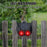 N911V 2Pcs Solar Powered Bird Animal Repellent Lamp Red LED Flashing Predator Deterrent Lights - 5