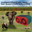 N911T Solar Powered Animal Repellent Dual Speaker Alarm System Motion Sensor Flashing Red Blue Light - 4