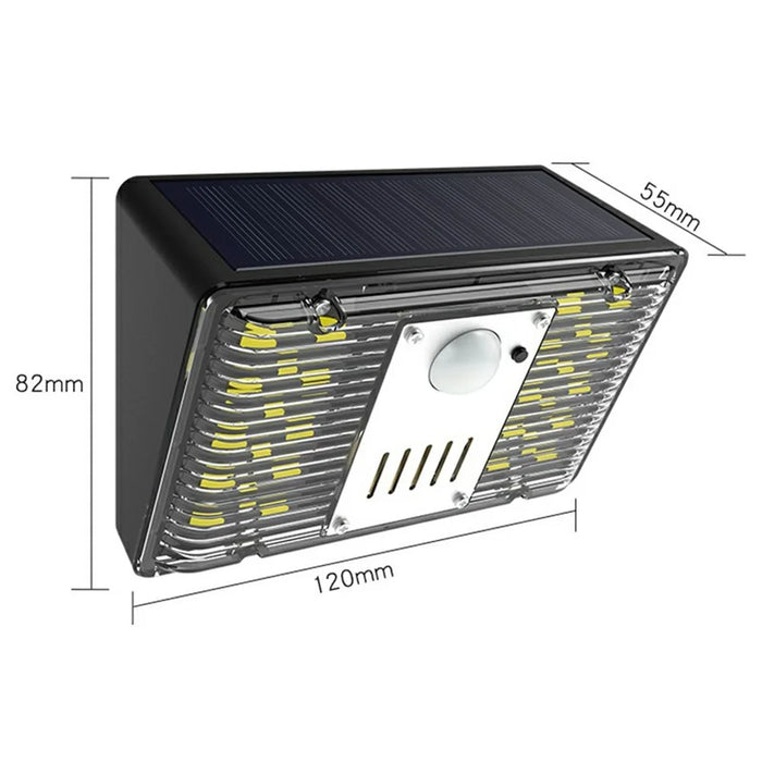 N775 Solar Powered Motion Sensor Light Outdoor Garden Security Alarm Light with 4 Lighting Modes - 7