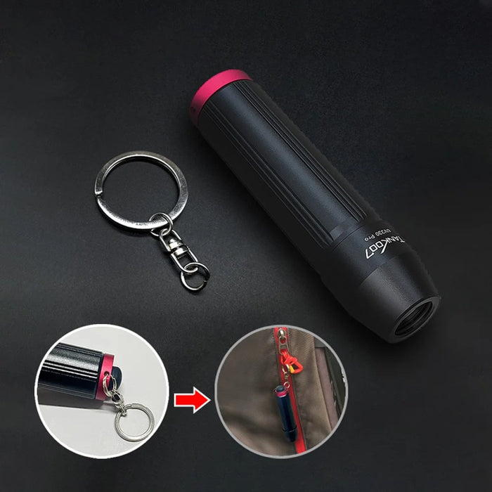 TANK007 UV330 Pro 365nm Ultraviolet Flashlight Fluorescence Detection Handheld UV Torch ( No Battery ) - 5