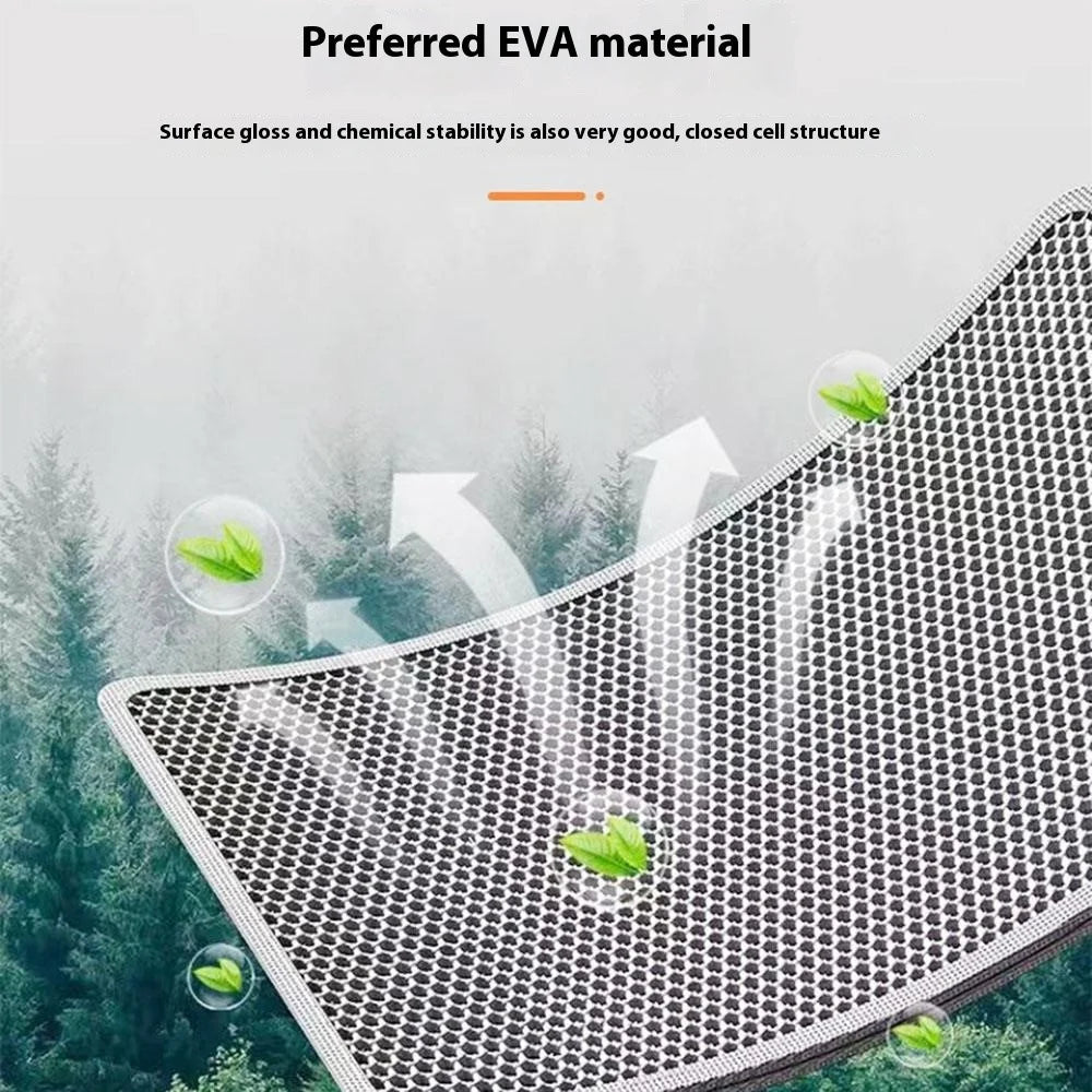 45x30cm Double Layer Pet Cat Litter Mat Anti Splash Waterproof EVA Pad - Grey - 5