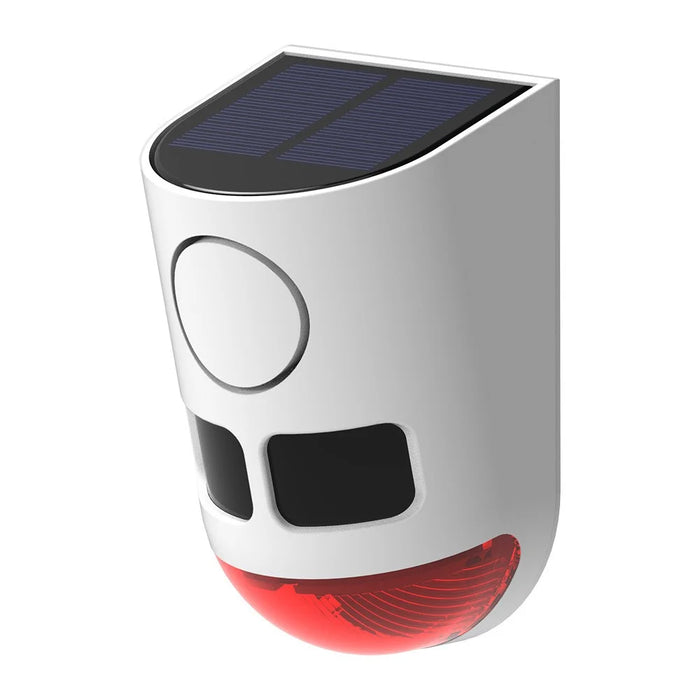 N911B 13 Sounds Motion Sensor Alarm Solar Powered Animal Repellent with LED Flashing Light - 1