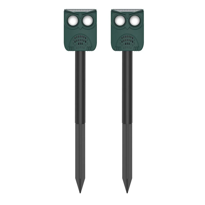 N912B 2Pcs Ultrasonic Solar Beast Repeller for Farm Orchard Motion Sensor Wild Animal Deterrent - 1