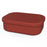Leak Proof Silicone Lunch Box Microwave Safe Compartmentalized Food Storage Container (BPA Free, FDA / CPC / LFGB Certified) - Dark Red - 1