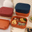 Leak Proof Silicone Lunch Box Microwave Safe Compartmentalized Food Storage Container (BPA Free, FDA / CPC / LFGB Certified) - Dark Red - 2