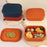 Leak Proof Silicone Lunch Box Microwave Safe Compartmentalized Food Storage Container (BPA Free, FDA / CPC / LFGB Certified) - Dark Red - 3