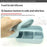 4-Compartments Silicone Lunch Box with Lid Microwave Safe Food Storage Container (BPA Free, No FDA) - Green - 7