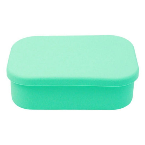 3-Compartments Silicone Lunch Box with Lid Microwave Safe Food Storage Container (BPA Free, No FDA) - Green - 1