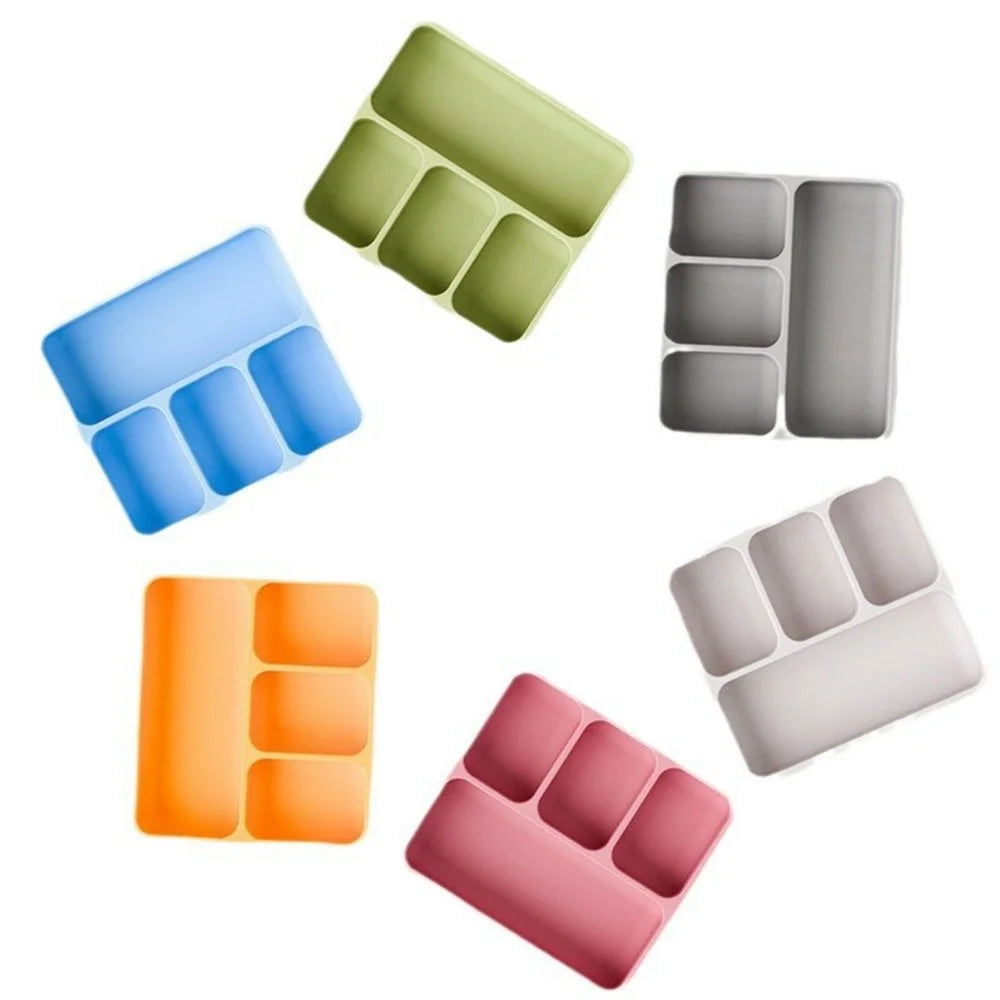 4 Compartments Silicone Baby Plate with Suction Cup Base Anti-Slip 220°C Heat Resistant Baby Dishes with Lid (BPA Free, No FDA) - Red - 5