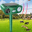 575B 18-60kHz Solar Ultrasonic Animal Repellent IPX4 Waterproof PIR Sensor with LED Strobe Light - Green - 3