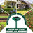 575 Solar Ultrasonic Animal Repellent IPX4 Waterproof PIR Sensor 18-60kHz LED Flash Outdoor Repeller - Green - 2