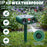 575 Solar Ultrasonic Animal Repellent IPX4 Waterproof PIR Sensor 18-60kHz LED Flash Outdoor Repeller - Green - 3