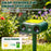 575 Solar Ultrasonic Animal Repellent IPX4 Waterproof PIR Sensor 18-60kHz LED Flash Outdoor Repeller - Green - 6