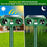 575 Solar Ultrasonic Animal Repellent IPX4 Waterproof PIR Sensor 18-60kHz LED Flash Outdoor Repeller - Green - 7