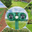 574 Solar Ultrasonic Animal Repellent IPX4 Waterproof PIR Motion Sensor for Outdoor - Green - 6