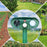 RC-566B Solar Ultrasonic Animal Repellent 18-40kHz IPX4 Waterproof LED Flash Pest Repeller - Green - 6