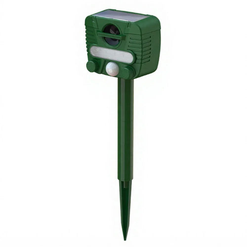 RC-549 Solar Powered Ultrasonic Animal Repeller IPX4 Waterproof PIR Sensor LED Strobe for Outdoor - Green - 1