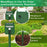 RC-548 Solar Powered Ultrasonic Animal Repeller with PIR Sensor and LED Flash IPX4 Waterproof - Green - 4