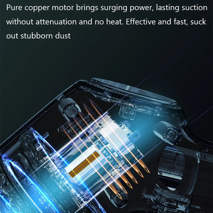 SUITU ST-8000 Dust Collect Cleaning Tool Handheld Cordless Wet and Dry 4500Pa Powerful Suction Vacuum Cleaner - Black - 4