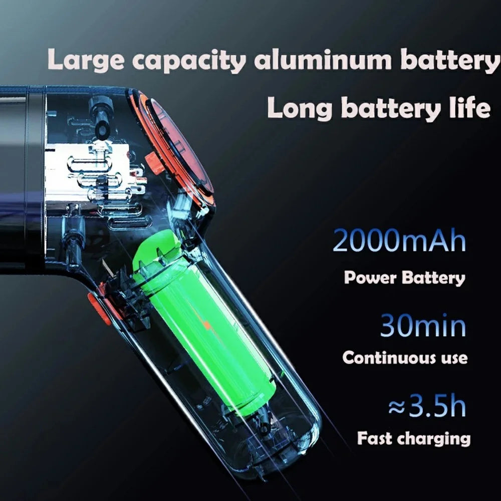 SUITU ST-8000 Dust Collect Cleaning Tool Handheld Cordless Wet and Dry 4500Pa Powerful Suction Vacuum Cleaner - Black - 5