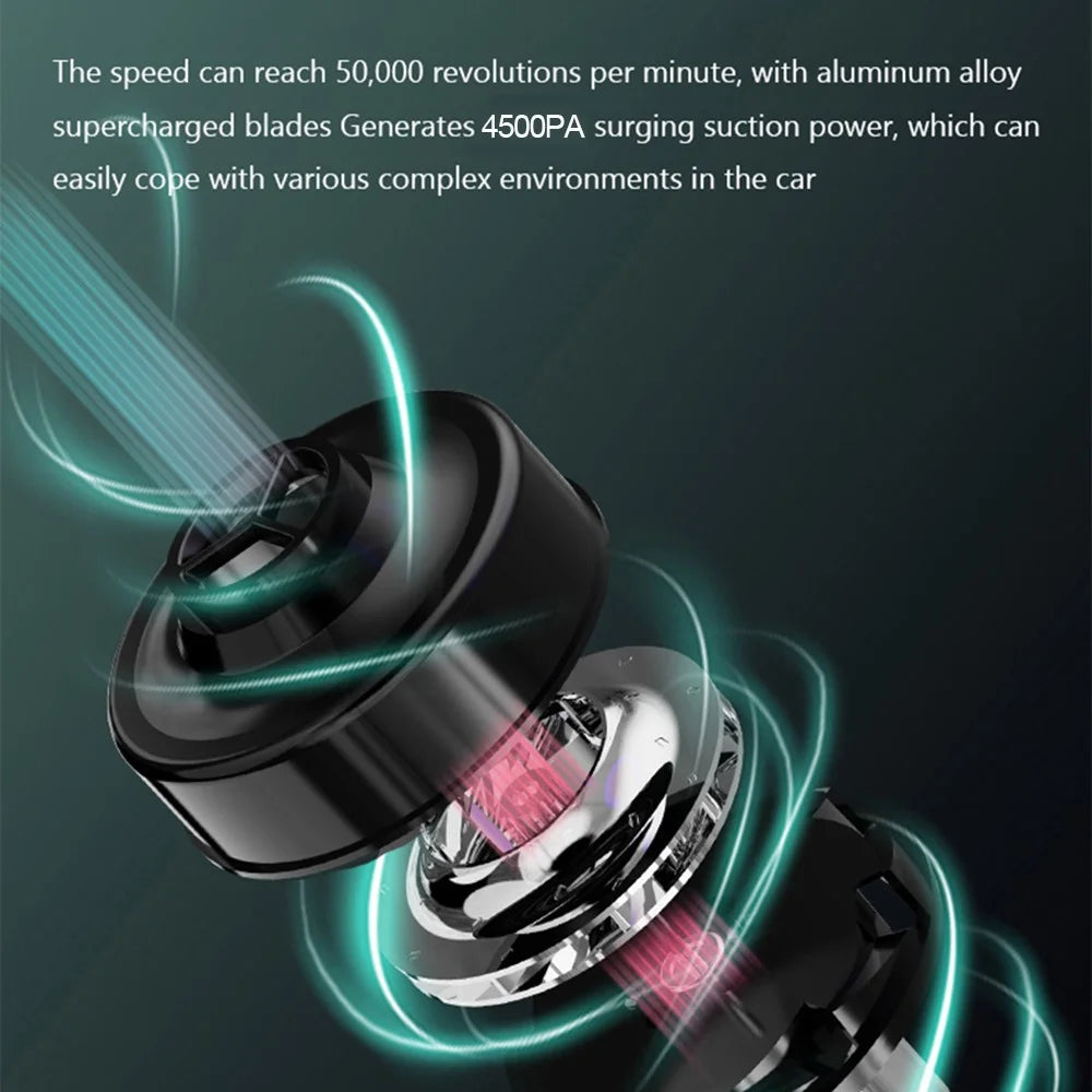 SUITU ST-8000 Dust Collect Cleaning Tool Handheld Cordless Wet and Dry 4500Pa Powerful Suction Vacuum Cleaner - Black - 7